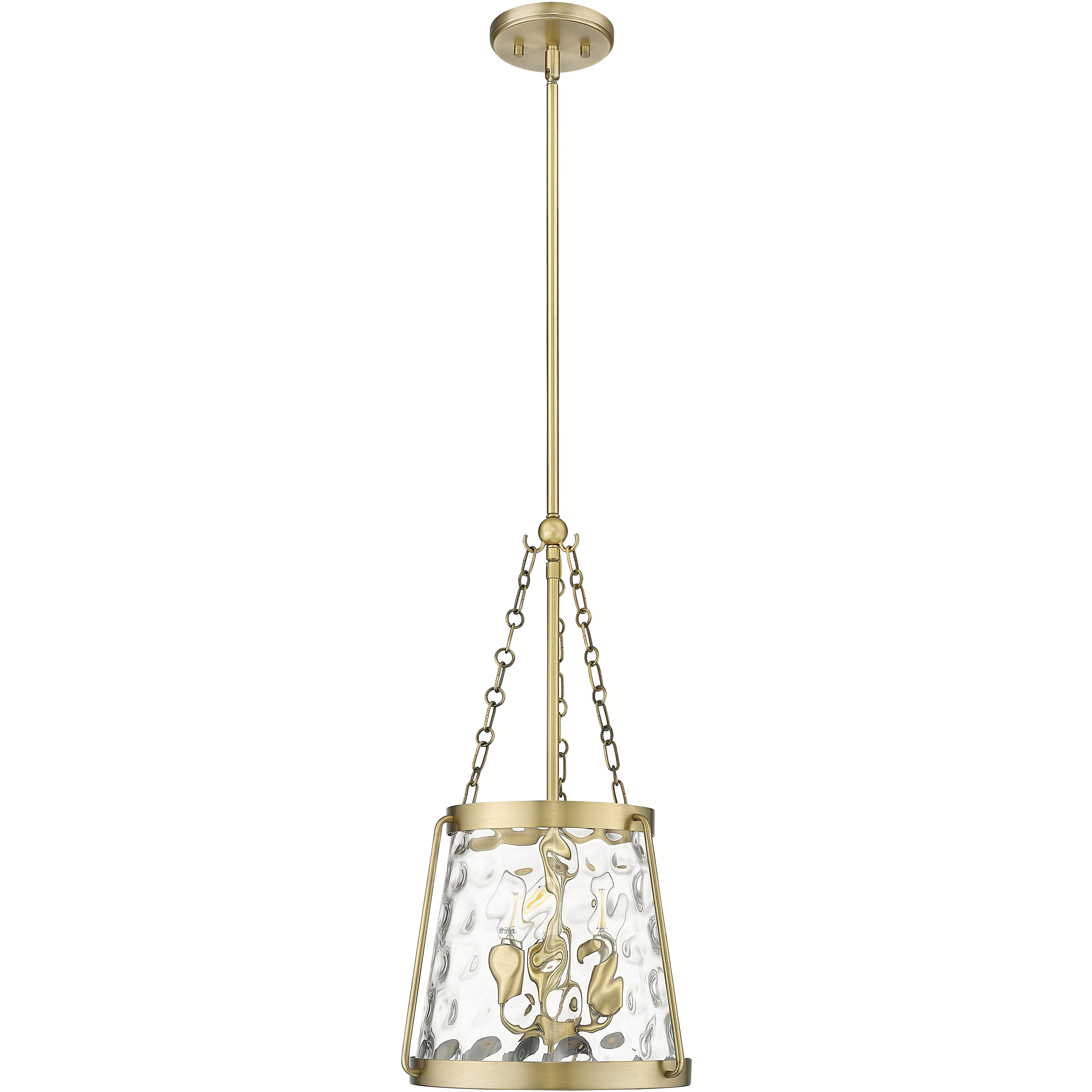 Adabella 3 Light 11.75 inch Vintage Brass Pendant Ceiling Light